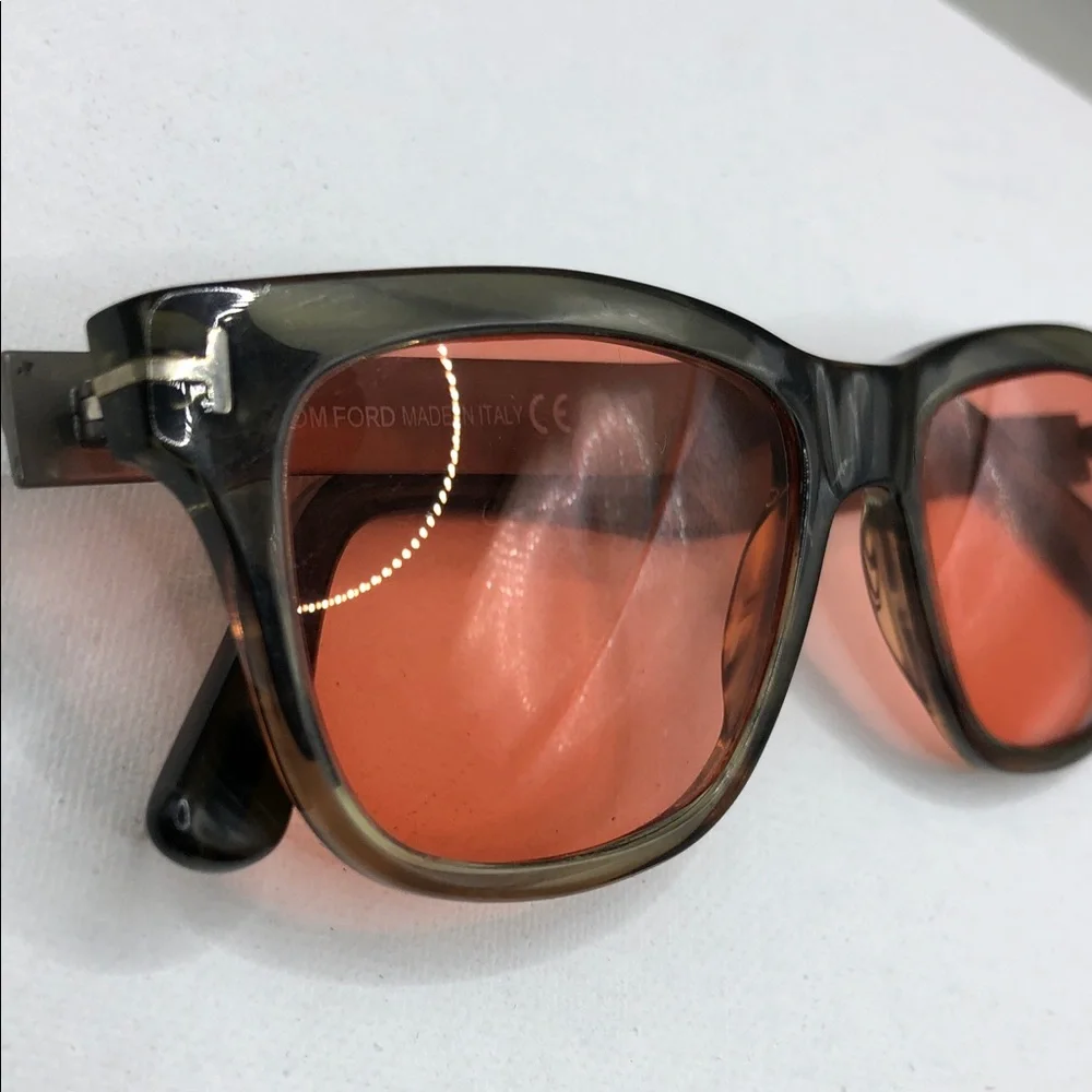Tom Ford TF 5372 Eyeglasses 5372 098 Frame WIDE FIT 52-16-145 Olive Havana - Picture 4 of 12
